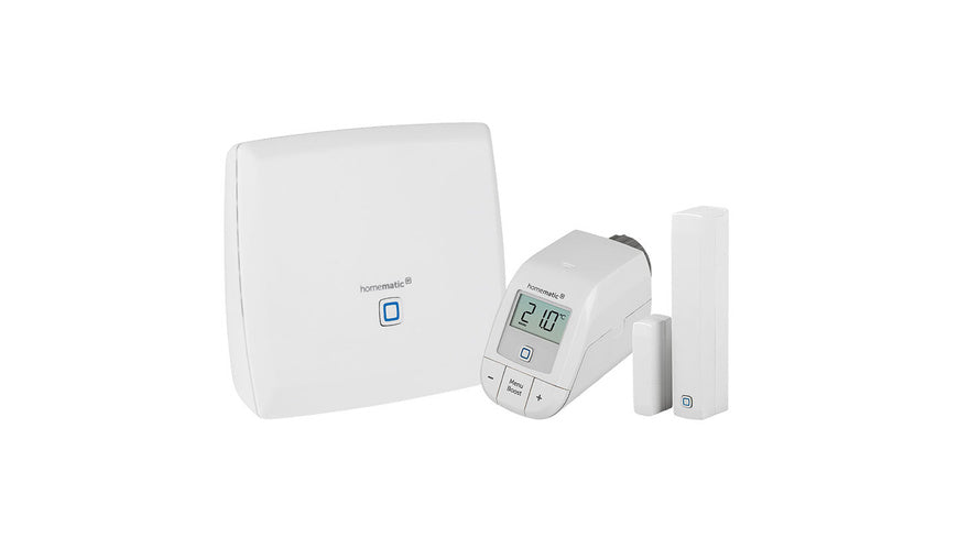 Homematic IP Smart Home Set Heizen mit CCU3, Heizkörperthermostat und Fenster- und Türkontakt