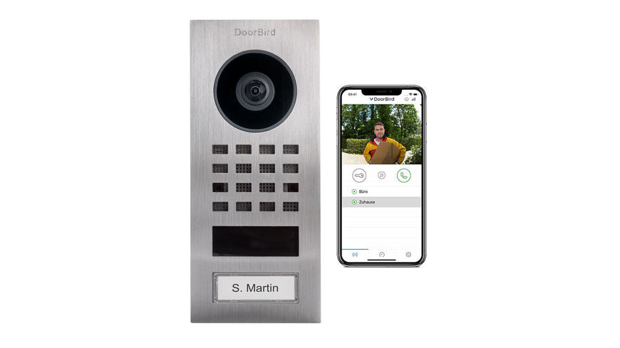 DoorBird Smart Home IP Video Türstation D1101V Aufputz, Edelstahl V4A, mit WLAN