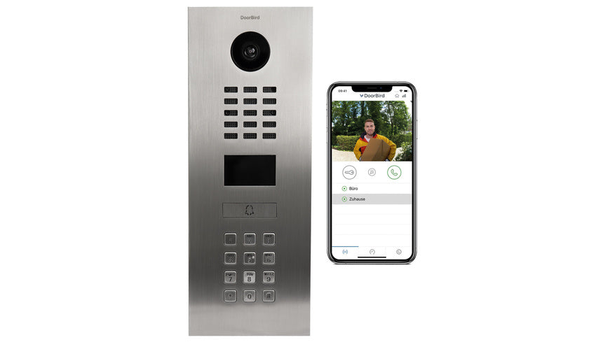 DoorBird Smart Home IP Video Türstation D2101KV, Edelstahl V2A, mit Keypad