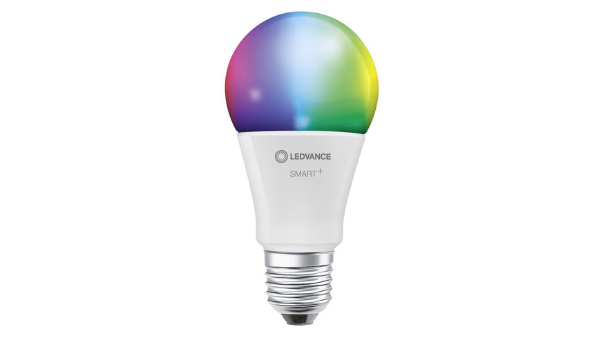 LEDVANCE SMART+ WiFi 9,5-W-LED-Lampe A75, E27, 1055 lm, RGBW, 2700-6500 K, dimmbar, Alexa, App