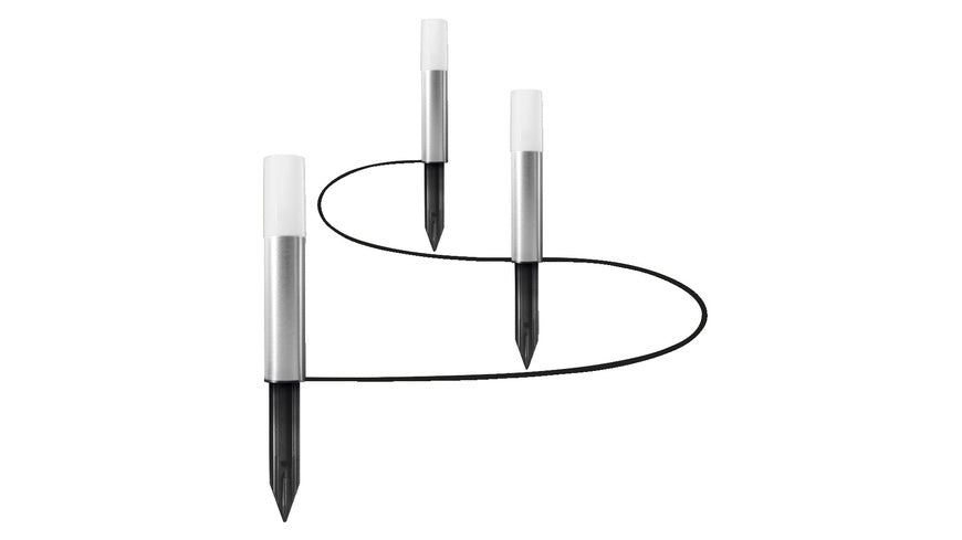 LEDVANCE SMART+ WiFi 2,6-W-LED-Gartenstrahler GARDEN POLE Erweiterungs-Set, 120 lm, RGBW, IP65,3 Stk