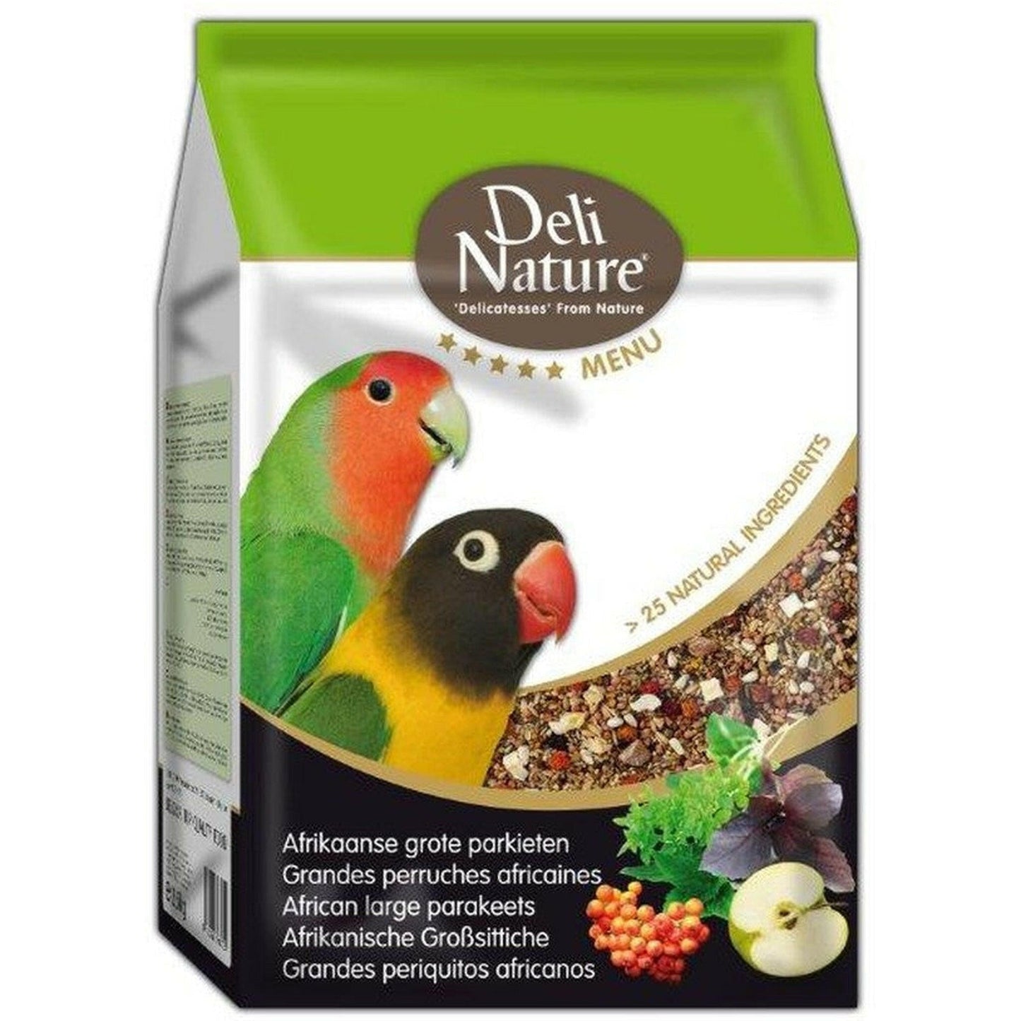 Beduco Deli Nature Vögel 5*-Menü AFRIKANISCHE GROSS-SITTICHE