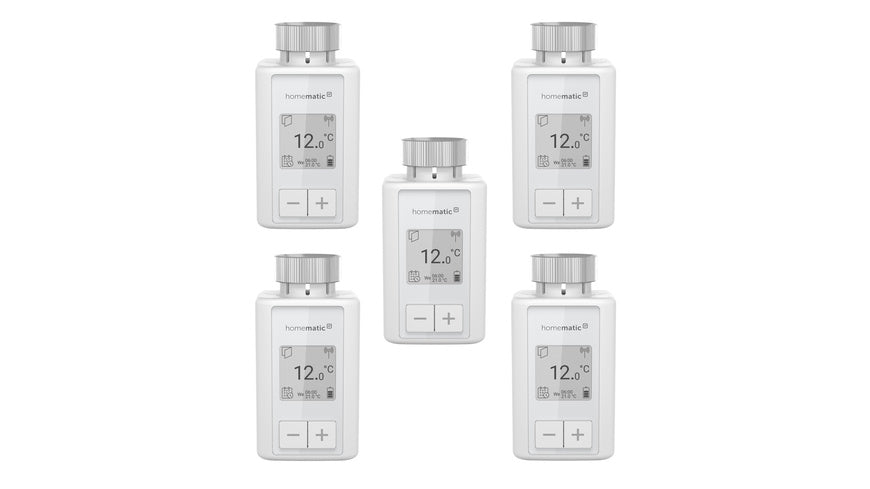 Homematic IP Smart Home 5er-Set Heizkörperthermostat HmIP-eTRV-F