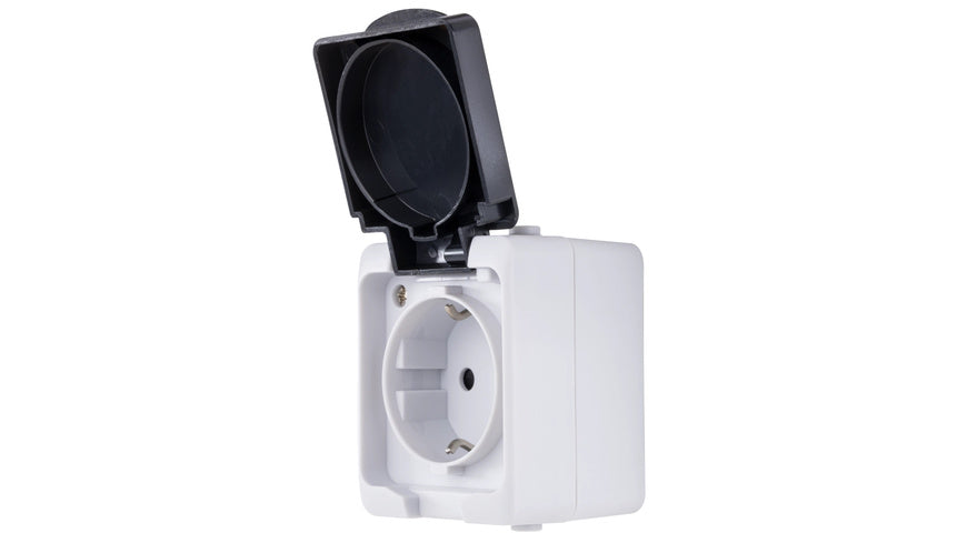 REV Ritter AquaMini AP/FR Steckdose, IP54, grau