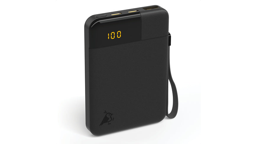 Aqiila Powerbird B5 Powerbank, 12W, 5.000 mAh, Schwarz