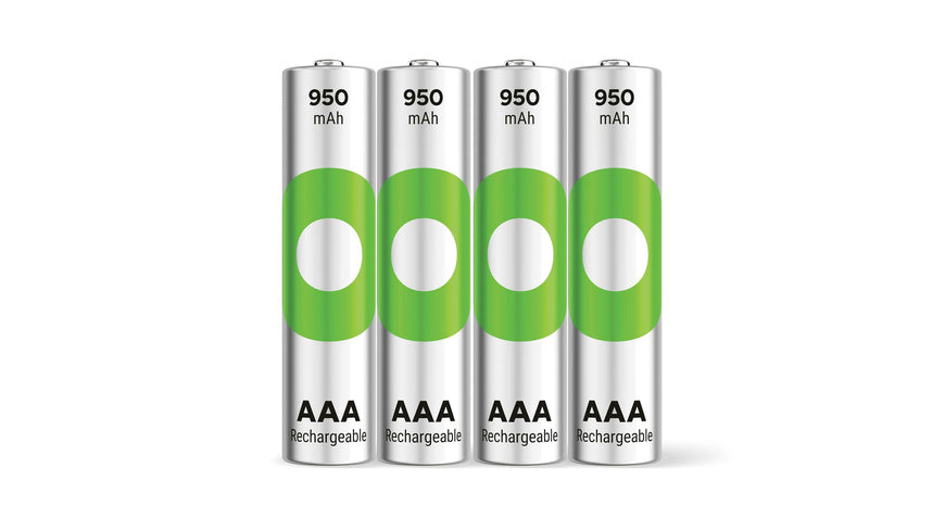 GP AAA Akku NiMH 950 mAh RECYKO, 1,2V, 4 Stück