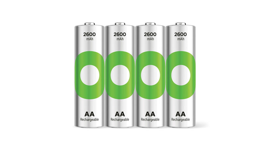 AA Akku GP NiMH 2600 mAh RECYKO, 1,2V 4 Stück