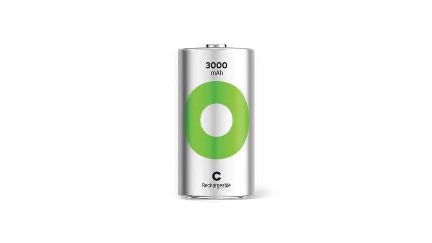 GP Baby-C Akku NiMH 3000 mAh RECYKO, 1,2V, 2 Stück
