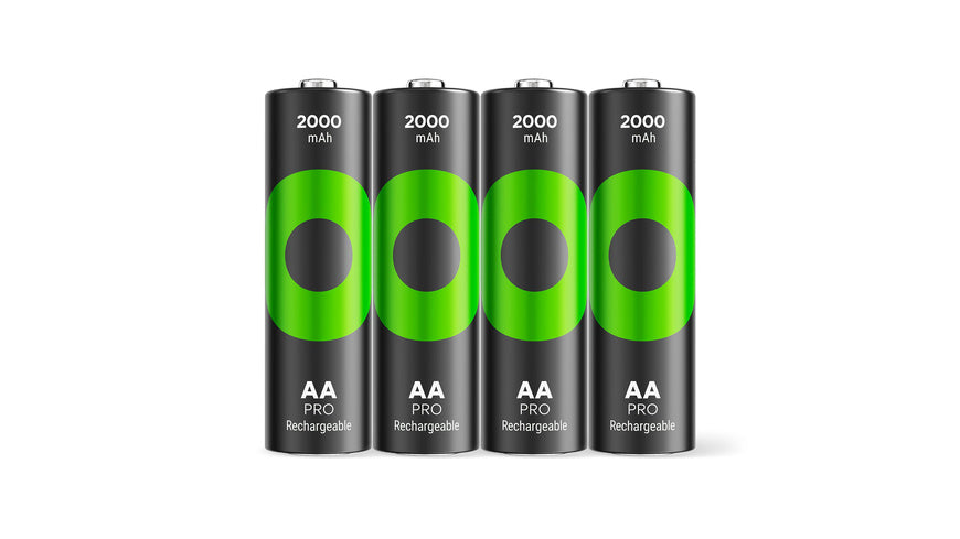 GP AA Akku NiMH 2000 mAh RECYKO PRO, 1,2 V, 4 Stück