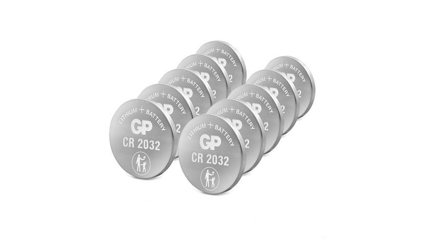 GP Lithium CR2032 Knopfzelle, 3V, 10 Stück