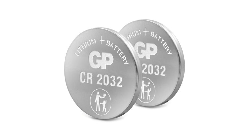 GP Lithium CR2032 Knopfzelle, 3V, 2 Stück
