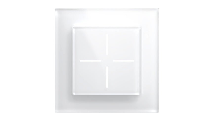 Homematic IP Smart Home Set Glastaster, 1-fach-Glasrahmen, 1x WGS, 1x GF1