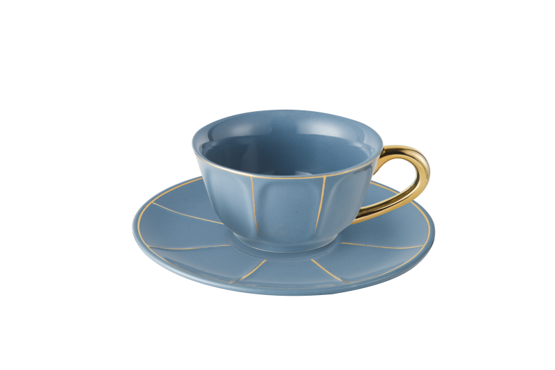 Espressotasse hellblau Vintage Bitossi Ø 6,8cm