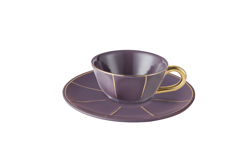 Espressotasse violett Vintage Bitossi Ø 6,8cm