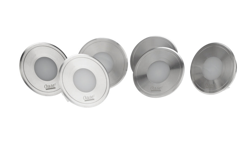 Oase Smart Home LunAqua Terra LED Set 6, warmweiß, Bodeneinbauleuchte, IP68