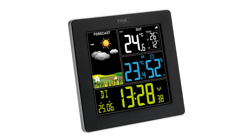 TFA Dostmann Funk-Wetterstation mit Farbdisplay SUN 2