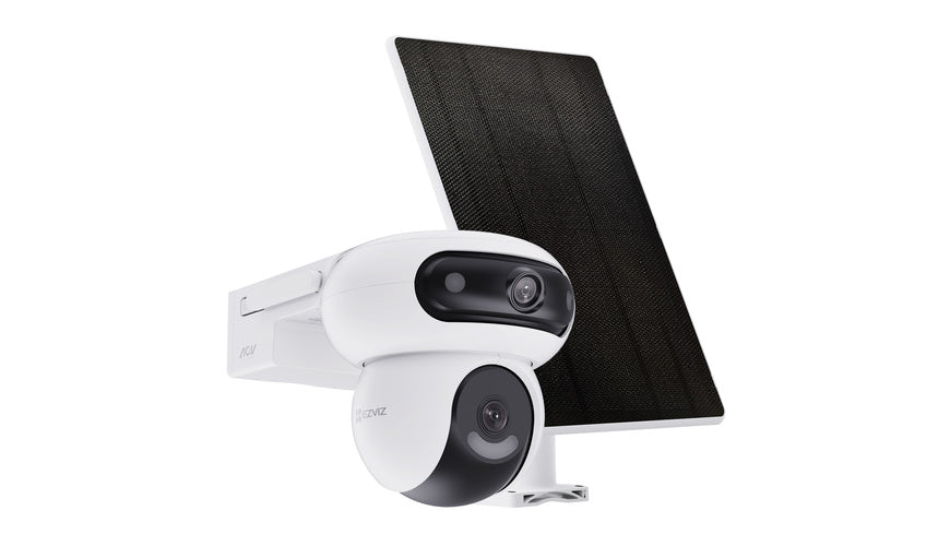 EZVIZ Smart Home 360° Überwachungskamera mit Solarpanel, Nachtsicht, 2K, HB90 + 8W-Solarpanel