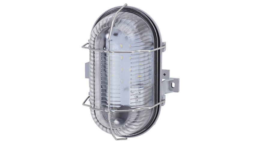 Ledino LED-Wand- /Deckenleuchten, IP44, Pesch 8, grau