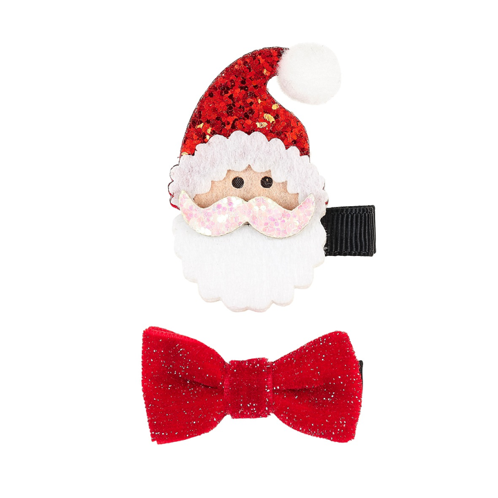 Haarklemmen Weihnachtsmann, Schleife