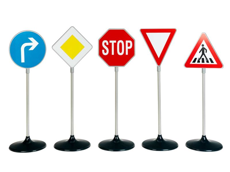 Theo Klein Verkehrszeichen-Set, 5-tlg.