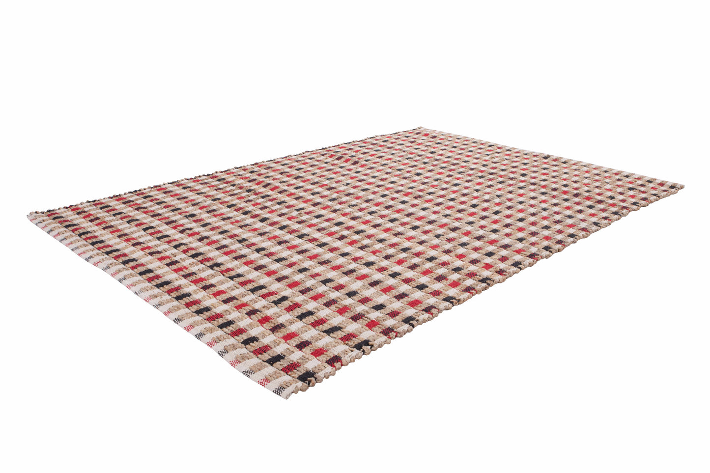 Teppich Chess 110 Natur / Creme 80cm x 150cm | Naturteppich | Flachflor