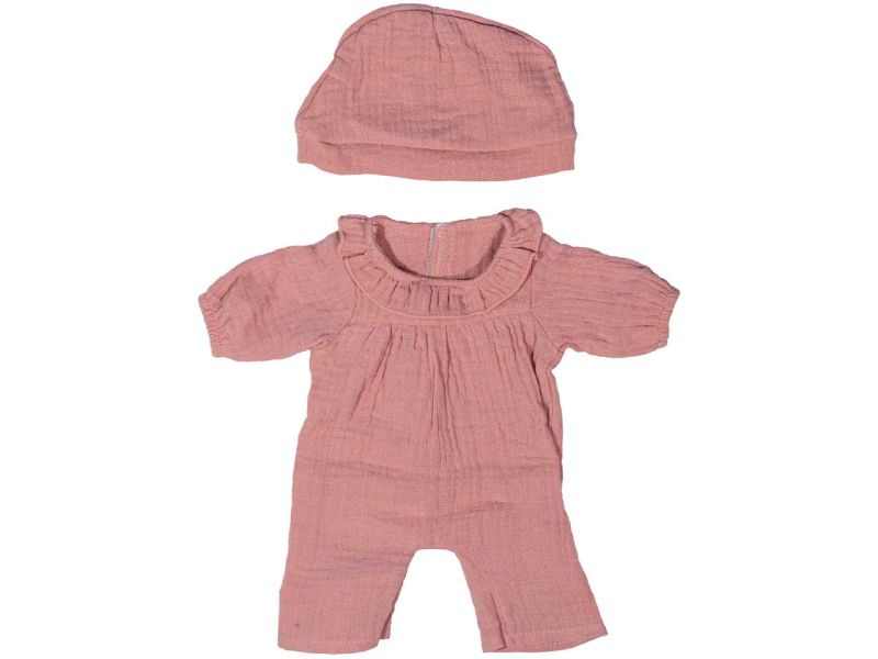 miniland dolls Pyjama mit Mütze, rosa