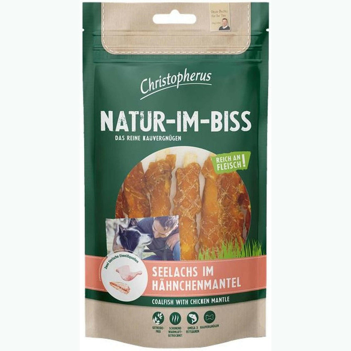 Christopherus Snack Seelachs im Hähnchenmantel 12x70g