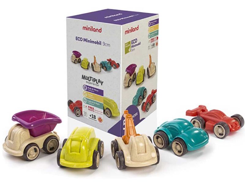 miniland ECO Minimobil Fahrzeug-Set, 5-tlg.