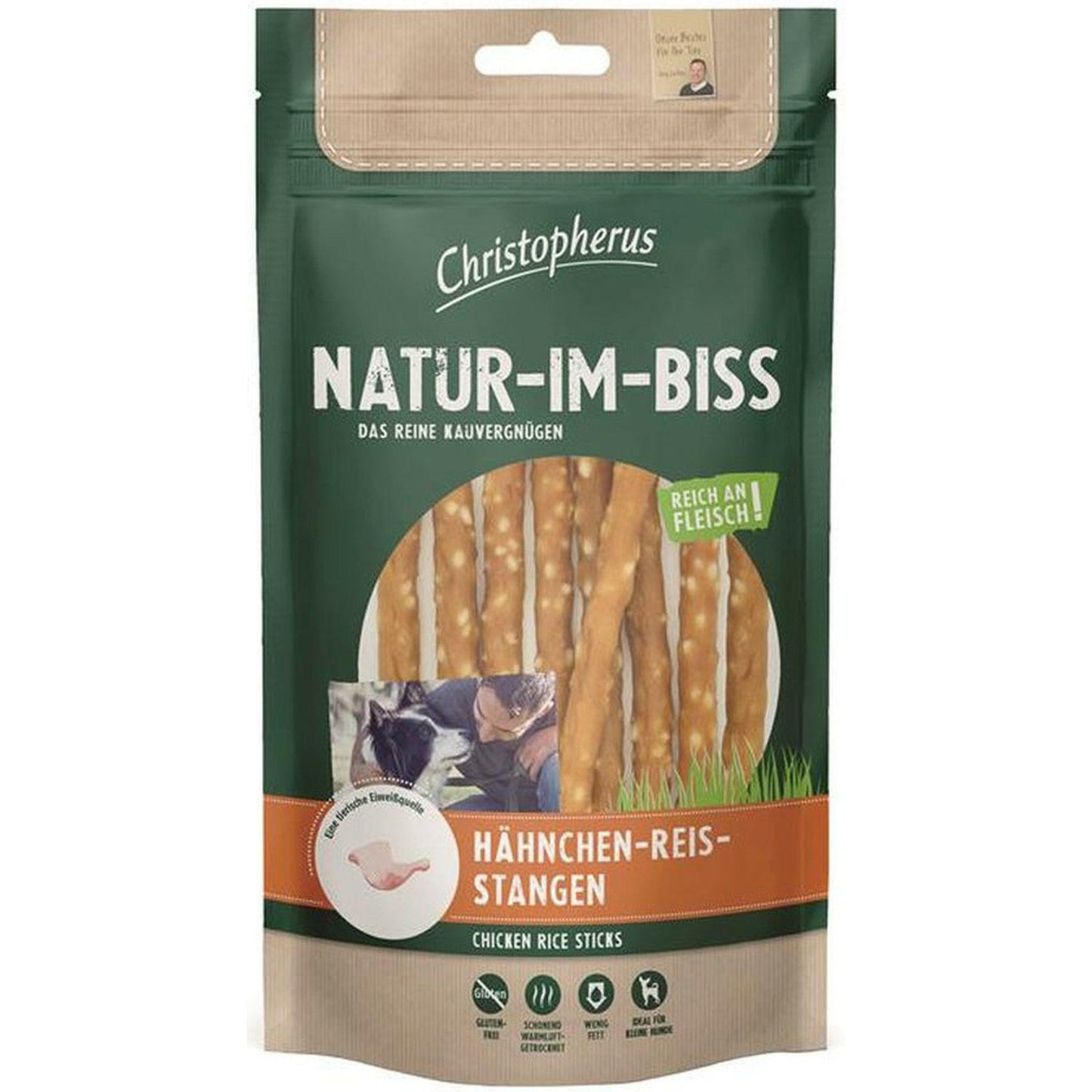 Christopherus Snack Hähnchen-Reis-Stangen 12x70g