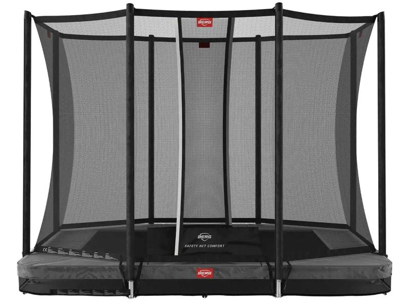 BERG Trampolin Ultim Favorit InGround 280 Grey inkl. Sicherheitsnetz Comfort