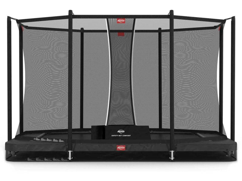 BERG Trampolin Ultim Favorit InGround 330 Grey inkl. Sicherheitsnetz Comfort