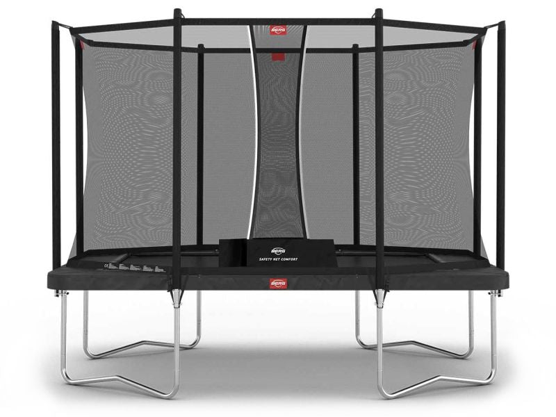 BERG Trampolin Ultim Favorit Regular 330 Grey inkl. Sicherheitsnetz Comfort