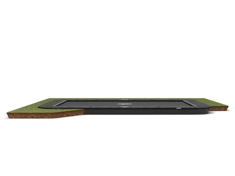 BERG Trampolin Ultim Champion Sports FlatGround 410 Grey mit AirFlow Pro