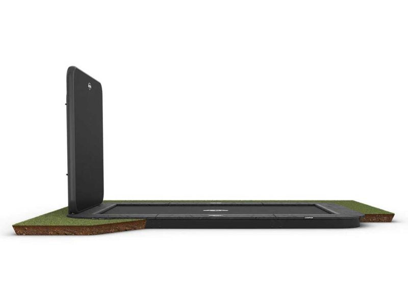 BERG Trampolin Ultim Champion Sports FlatGround 500 Grey mit Airflow Pro inkl. AeroWall