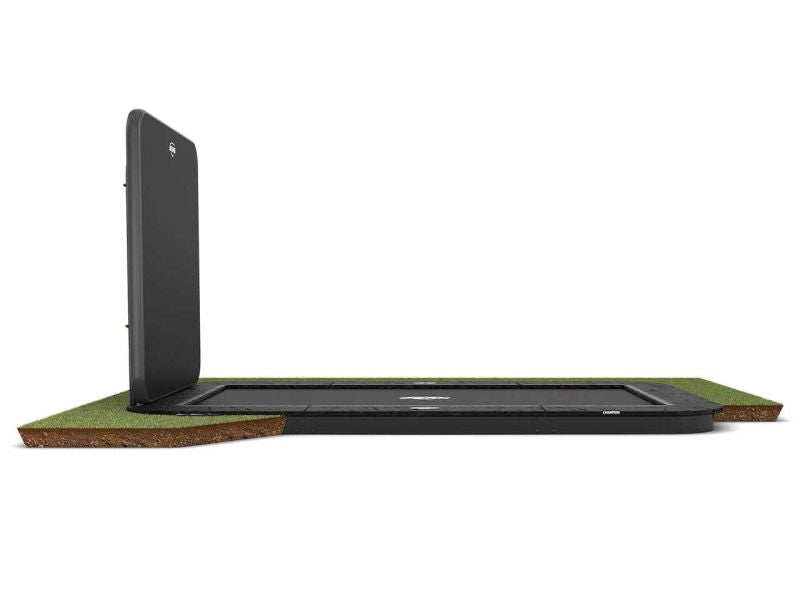 BERG Trampolin Ultim Champion Sports FlatGround 500 Black inkl. AeroWall