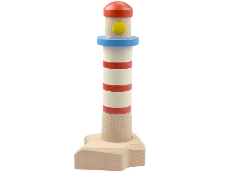 BAJO Leuchtturm 11-teilig aus Holz