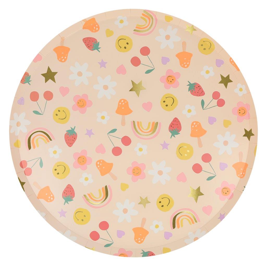 Happy Face Icons Pappteller gross