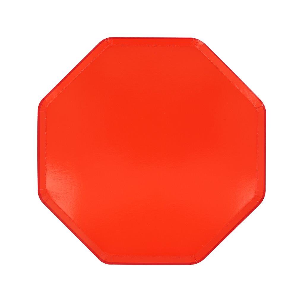 Tomato Red Pappteller klein
