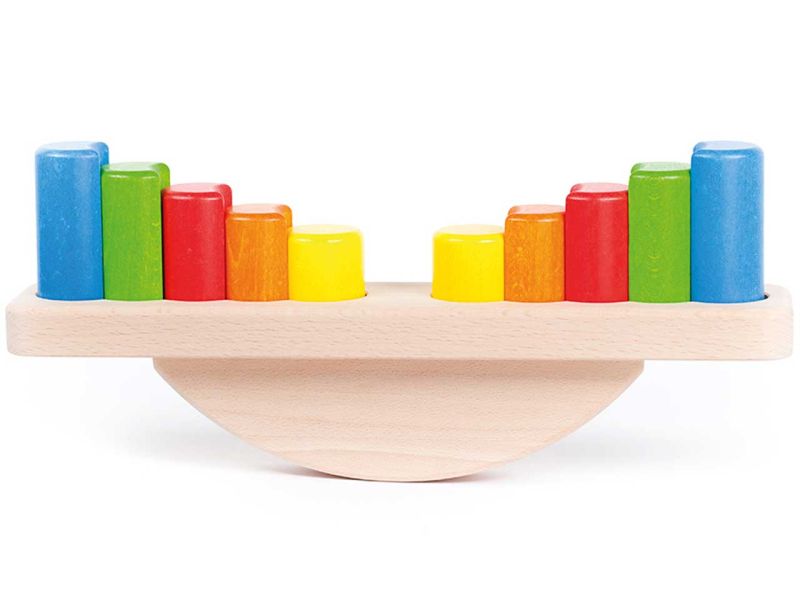 BAJO Holzwaage mit Klötzen