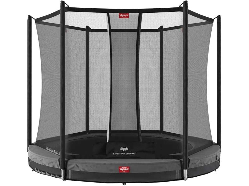 BERG Trampolin Favorit InGround 270 Grey inkl. Sicherheitsnetz Comfort