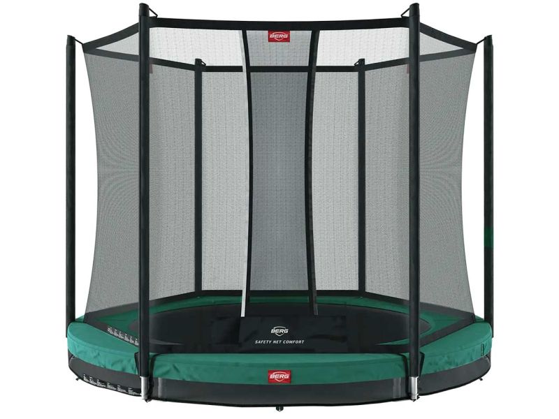 BERG Trampolin Favorit InGround 330 Green inkl. Sicherheitsnetz Comfort