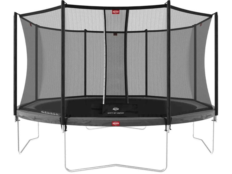 BERG Trampolin Favorit Regular 380 Grey inkl. Sicherheitsnetz Comfort