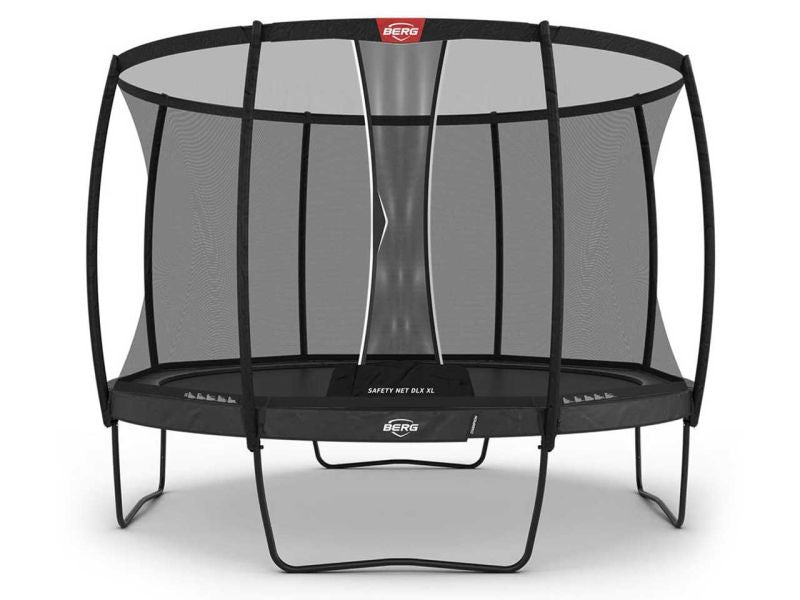 BERG Trampolin Champion Regular 430 Grey mit AirFlow Pro inkl. Sicherheitsnetz Deluxe XL