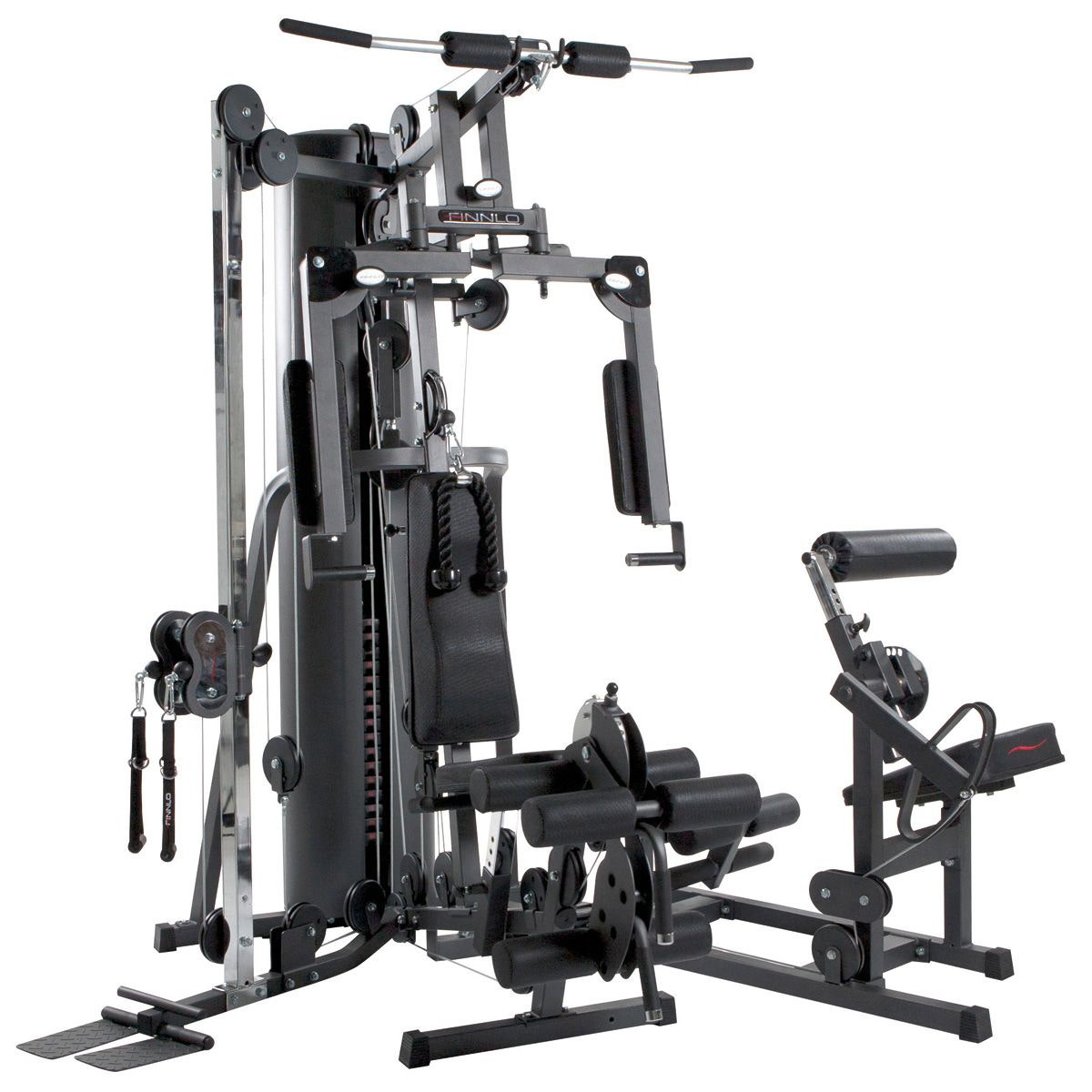 Kraftstation Autark 2600 | Cable-Cross | AB & Backtrainer | 80kg | Heimtraining | kompakte Einsteiger-Kraftstation | Training wie im Studio FINNLO