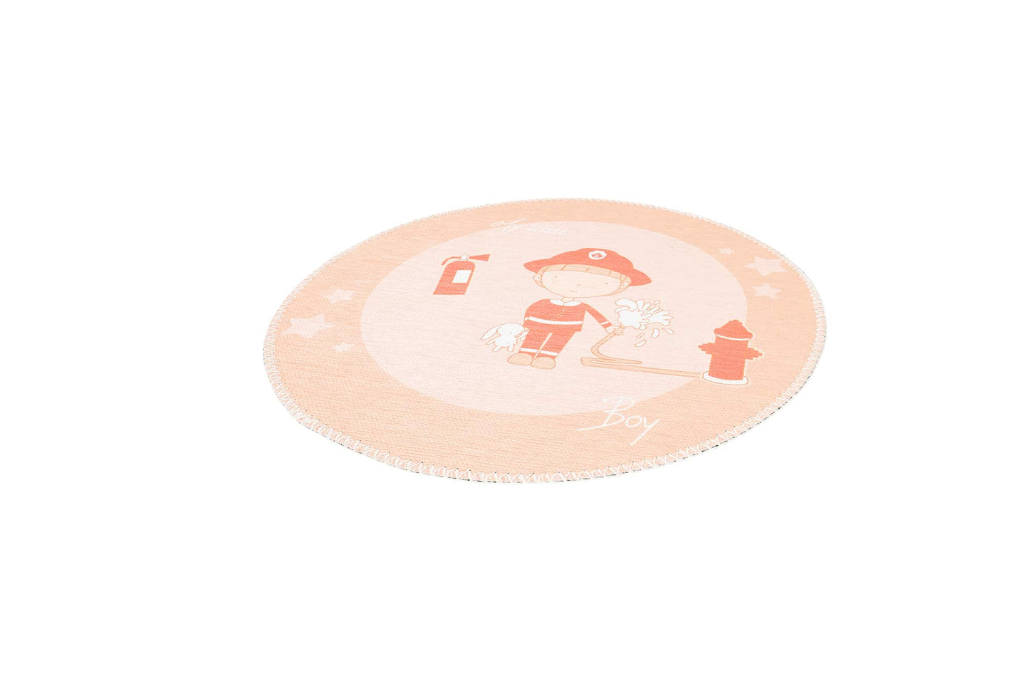 Teppich Bambini 100 Braun Ø 160cm RUND |Flachflor