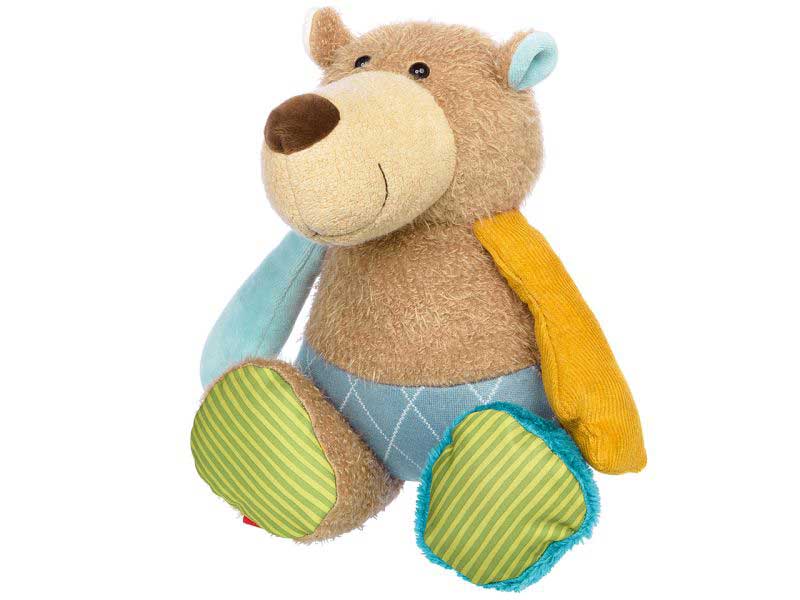 sigikid Kuscheltier Patchwork Bär Yellow