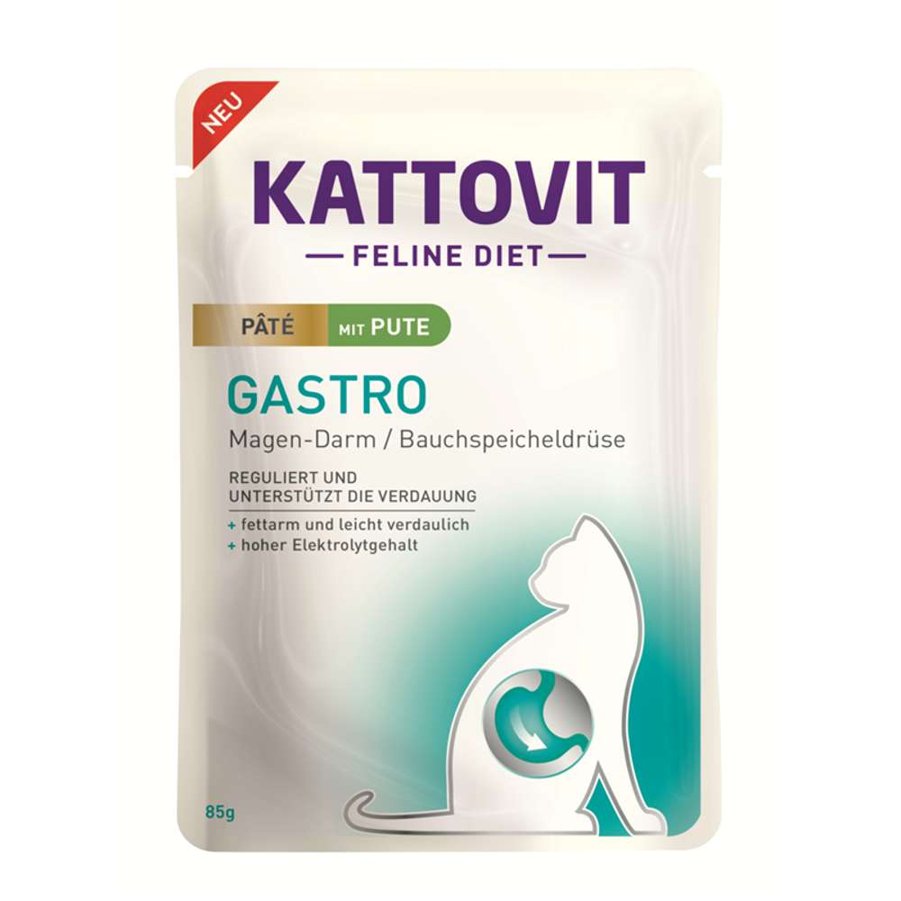 Kattovit - Feline Diet Pouch Gastro Paté 10x85g
