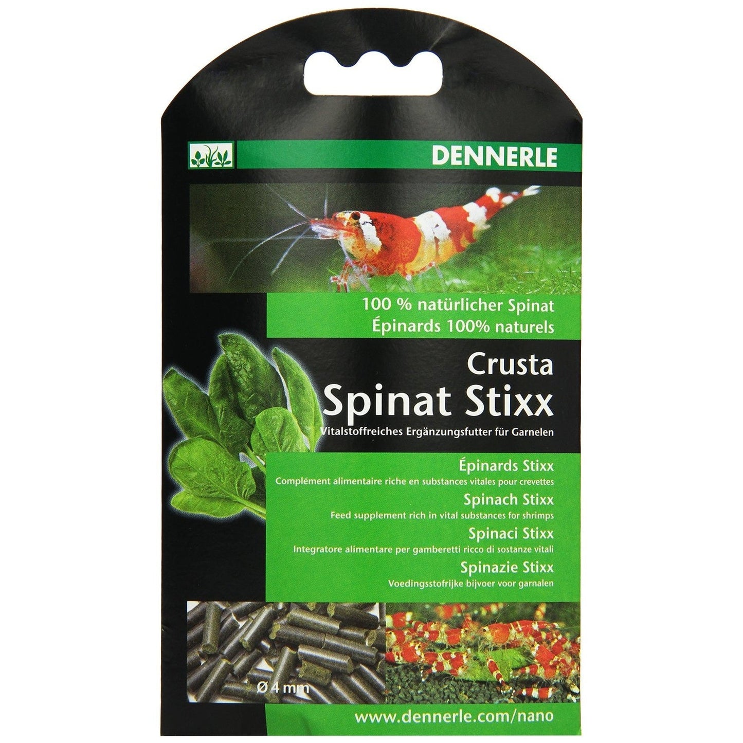 Dennerle Nano Crusta Spinat Stixx