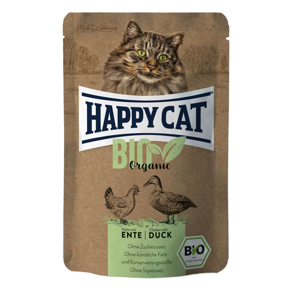 Happy Cat - Bio Pouchbeutel 12x85g