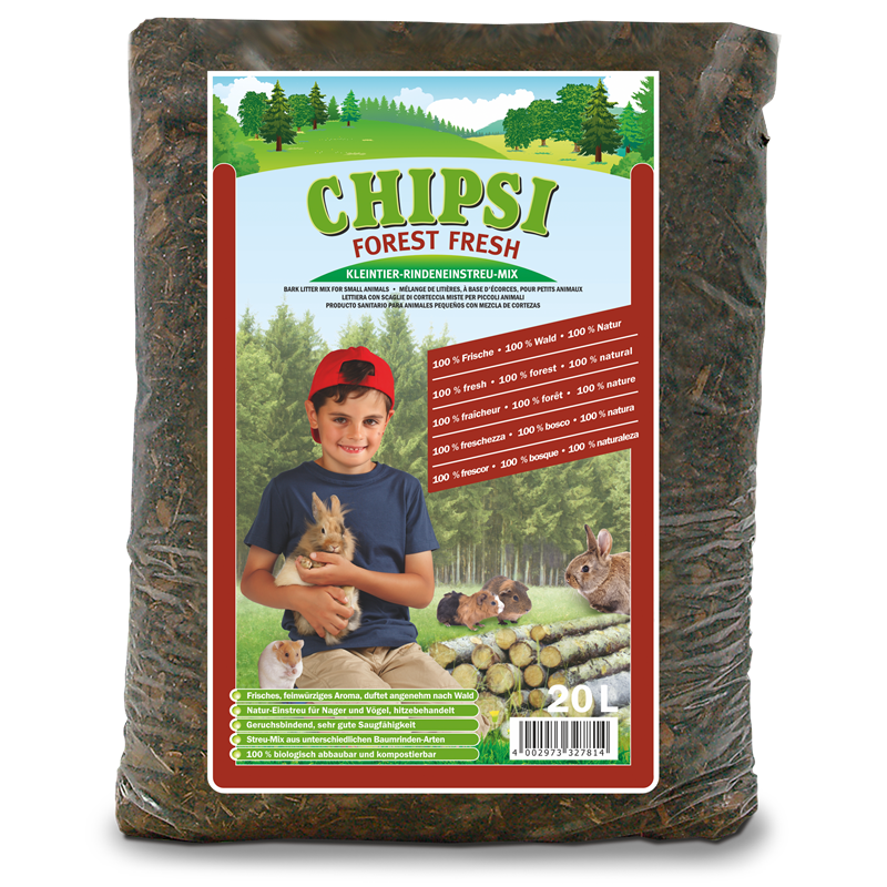 Chipsi Forest Fresh Rindeneinstreu 20l